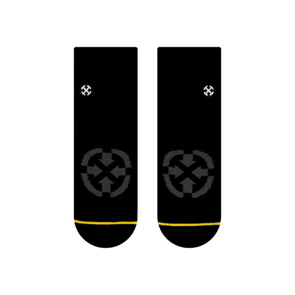 Merge4 Black Repreve and Organic Cotton Quarter Crew Socks - Skatewarehouse.co.uk