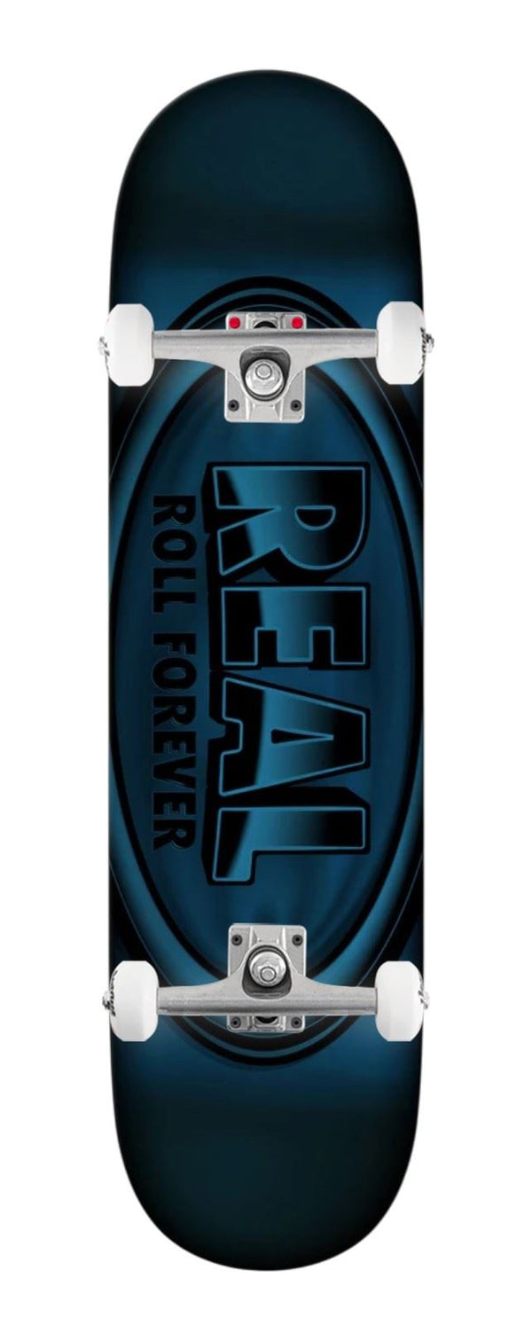Real Dbx Oval Blue Foil x Venom Custom Complete Skateboard - 8.5
