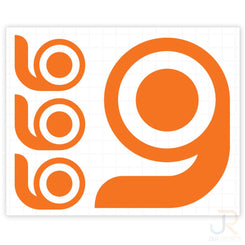 Orangatang "G" Vinyl Sticker Sheet- 4 Set
