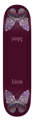 Real Ishod Mariposa Chrome Redux - Twin Tail (Maroon) Skateboard Deck - 8.0" - Skatewarehouse.co.uk