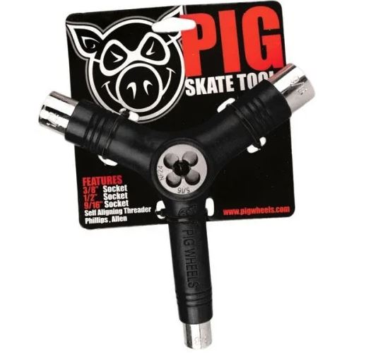 Pig Skateboard Tool - Black - Skatewarehouse.co.uk