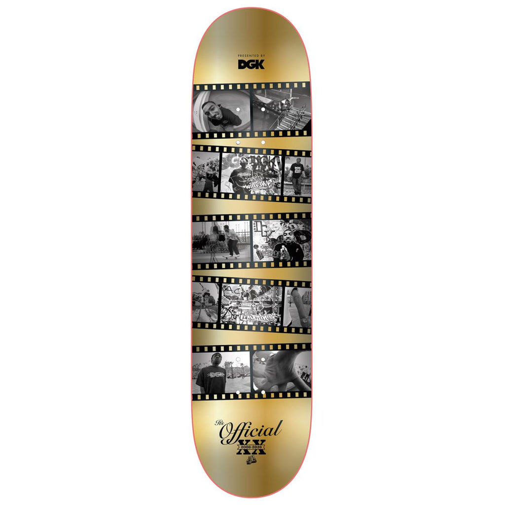 DGK "It's Official" Frames Gold Skateboard Deck - 8.25"