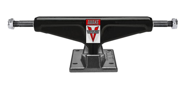 Venture 5.2 Skateboard Trucks Awake Team HI Black / Black Chrome - 5.2