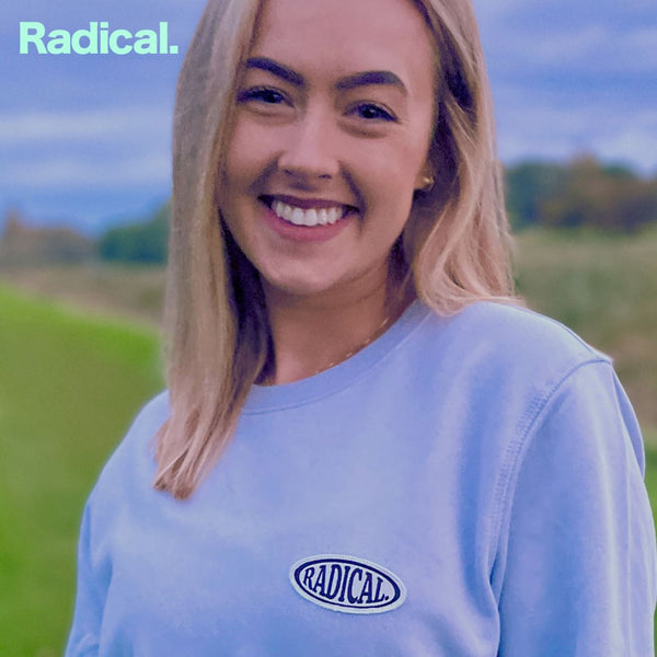 Radical. Logo Patch Unisex Sweatshirt - Lilac - Skatewarehouse.co.uk