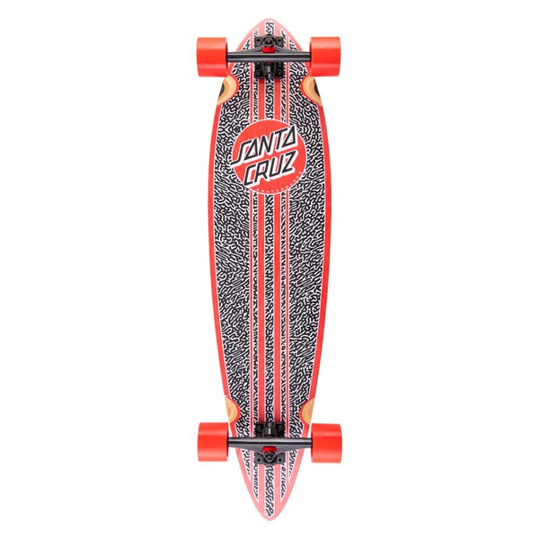 Santa Cruzer Complete Amoeba Dot Pintail Longboard - 9.58