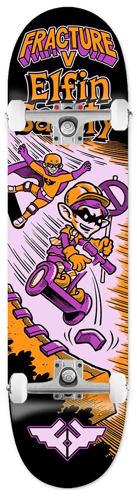 Fracture x Jon Horner Elfin Safety x Venom Core Custom Complete Skateboard - 7.75 - Skatewarehouse.co.uk