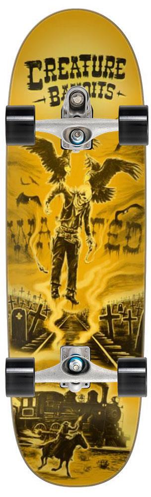 Creature Team Bandits x Carver Custom Surf Skate Skateboard C7 - 9.25