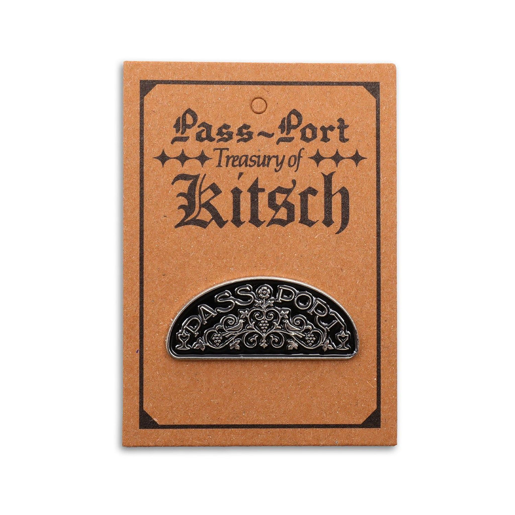 Pass~Port Vineyard Birds Pin (Black / Antique Silver) - One Size