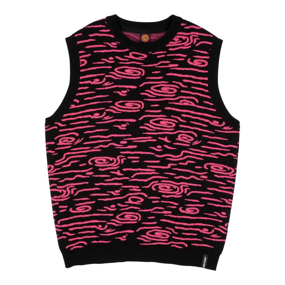Santa Cruz Knit Vest Octo Knit Vest - Neon Wood - Skatewarehouse.co.uk