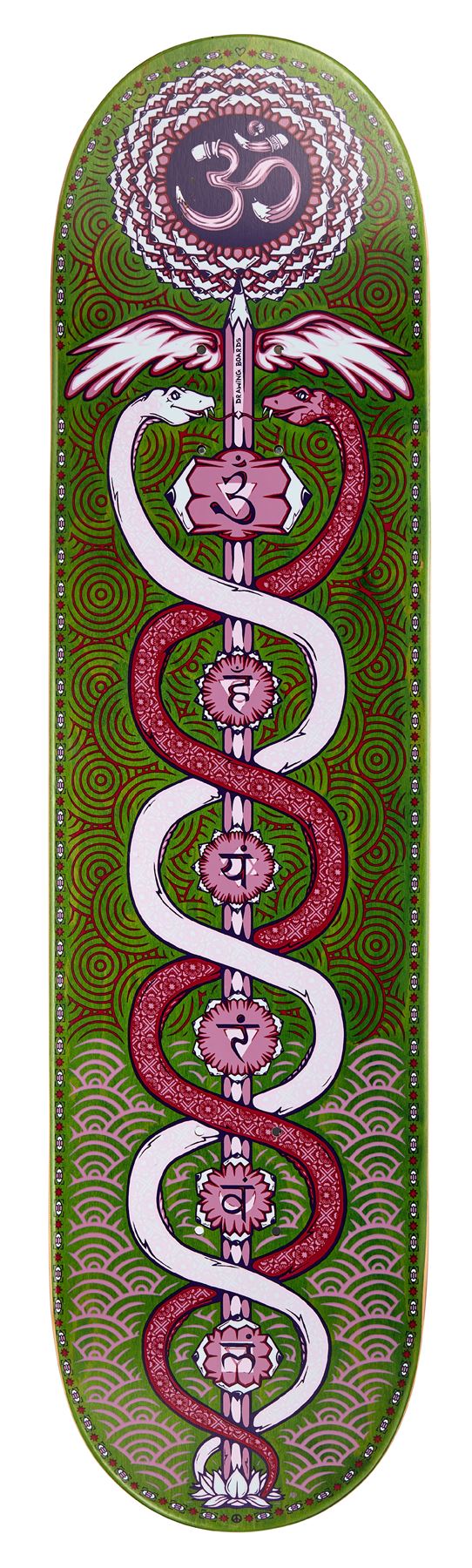 Drawing Boards Caduceus Skateboard Deck - 8.25