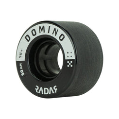 Radar (4) - Domino- Black / Silver - 50 x / 98A Skateboard Wheels - 31mm