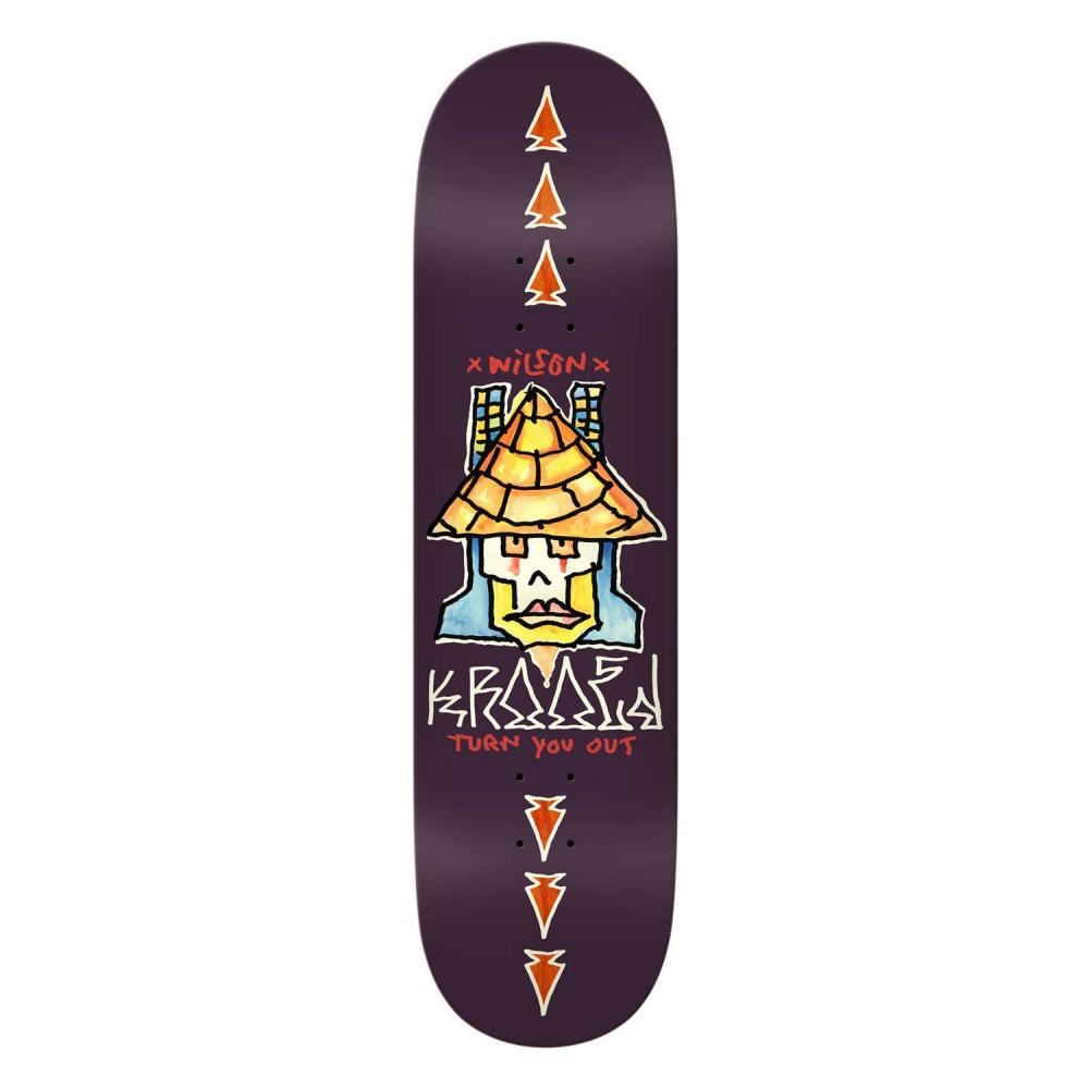 Krooked Wilson Turn Out Skateboard Deck - 8.38" - Skatewarehouse.co.uk