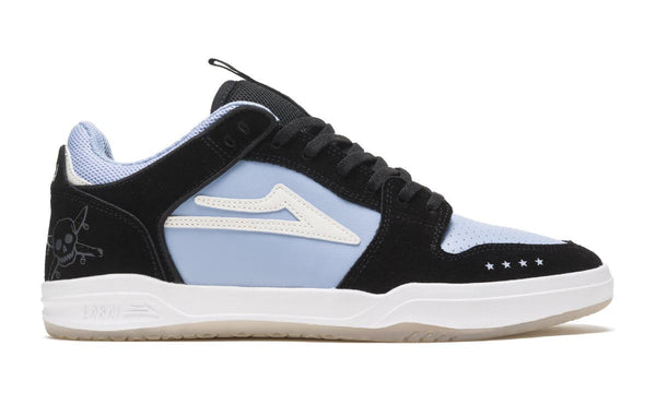 Lakai Fourstar Telford Low Skate Shoes - Light Blue / Black - Skatewarehouse.co.uk