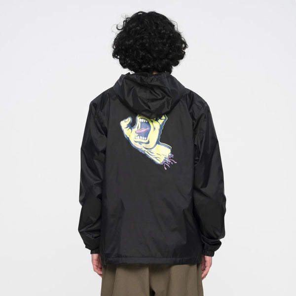 Santa Cruz Jacket Rigid Screaming Hand Jacket - Black - Skatewarehouse.co.uk