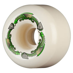 Powell-Peralta Dragon Formula • x 39mm • 88A • A2 • Off White / Green Skateboard Wheels - 54mm