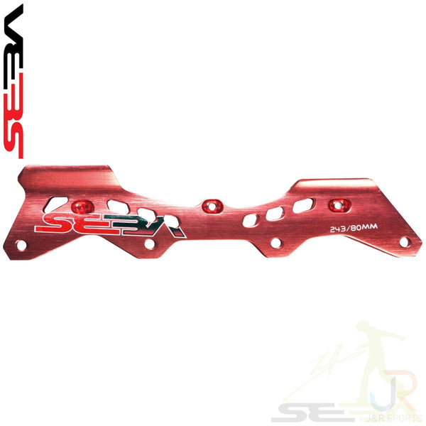 Seba '14 Deluxe Frame 243mm inc Axles / Spacers - Red Accessories