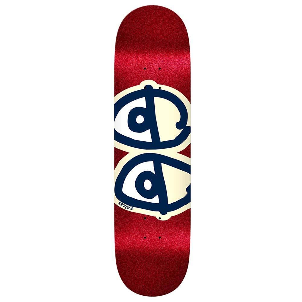 Krooked Eyes Glitter Fleck Skateboard Deck - 8.25" - Skatewarehouse.co.uk