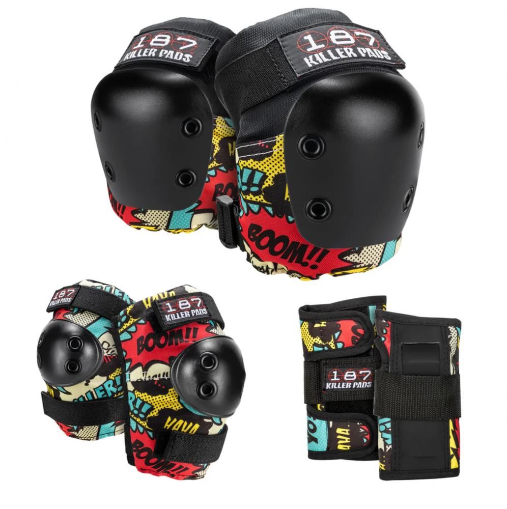 187 Killer Pads Adult Six Pack Set Comic - Multi - Skatewarehouse.co.uk