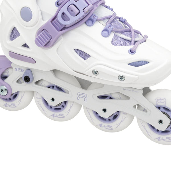 FR AXS Adjustable In-Line Skates - White / Purple