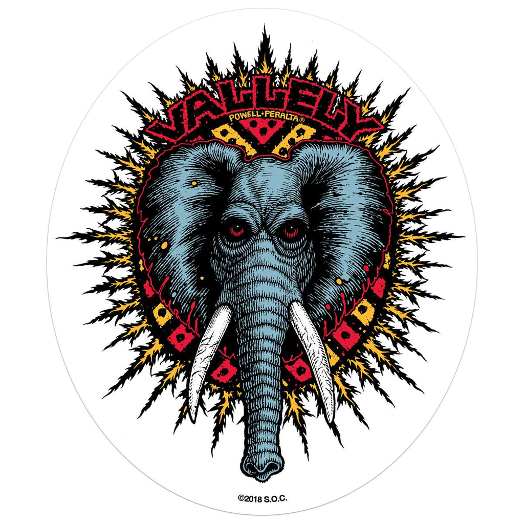 Powell Peralta Vallely Elephant Sticker (10 Pack)