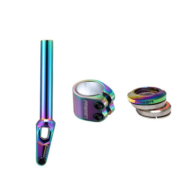 Fasen Oil Slick Combo - Bullet Fork - Headset Scooter Clamp