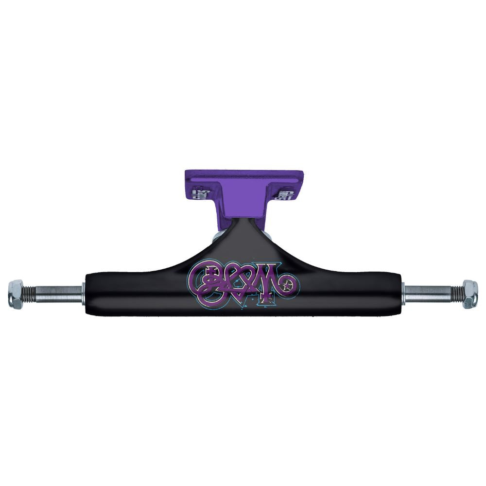Slappy ST1 Hollow Bam Black / Purple Skateboard Trucks - 9 (6.25") (Pair)