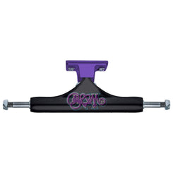 Slappy ST1 Hollow Bam Black / Purple Skateboard Trucks - 9 (6.25") (Pair)