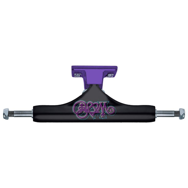 Slappy ST1 Hollow Bam Black / Purple Skateboard Trucks - 9 (6.25