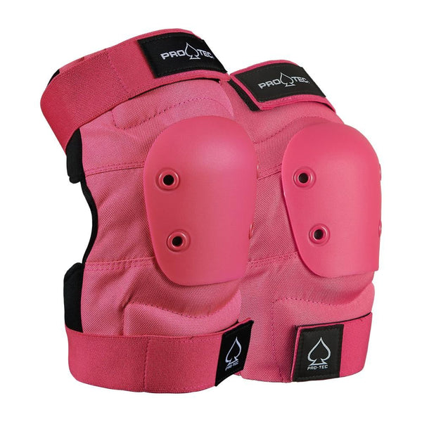 Pro-Tec Pads Street Adult 3-PK Pad Set Open - Pink - Skatewarehouse.co.uk