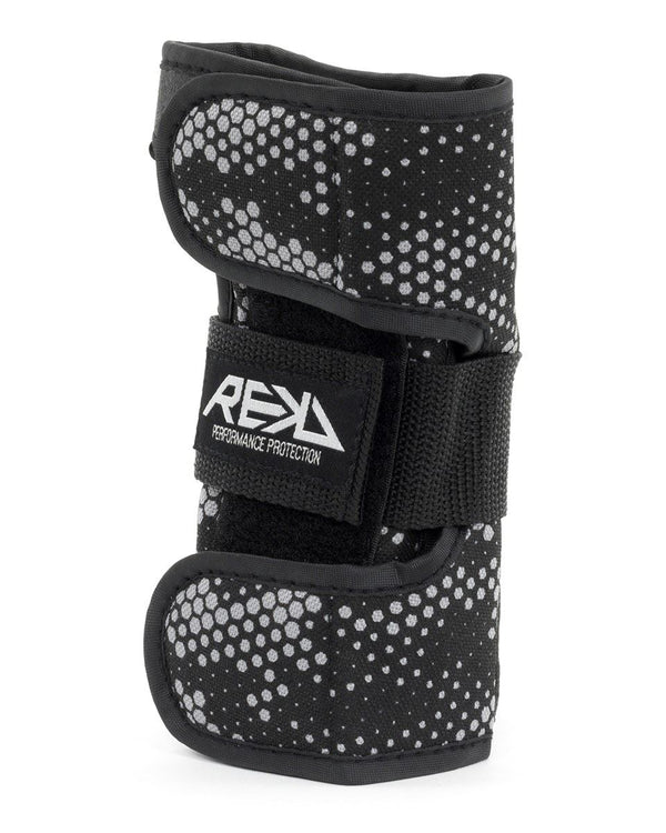 REKD Skateboard Skate Scooter BMX Wrist Guards - Black / Grey - Skatewarehouse.co.uk