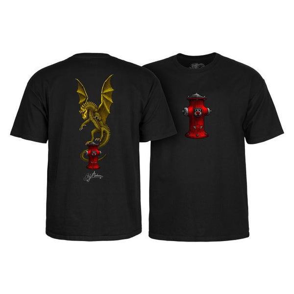 Powell-Peralta Andy Anderson Vajra Youth Tee Black - Skatewarehouse.co.uk