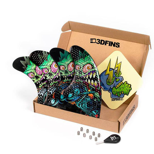 3D Fins - All Rounder Quad - Medium - Rider (FCS1 / Futures)