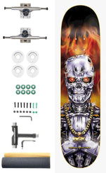 DGK T2 Terminator Sanchez (Lenticular) Transforming Graphic Custom Complete Pro Skateboard Kit - 8.25" - Skatewarehouse.co.uk