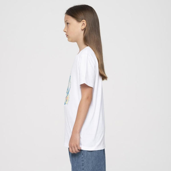 Santa Cruz Youth T-Shirt Dark Arts Dot Front T-Shirt - White - Skatewarehouse.co.uk