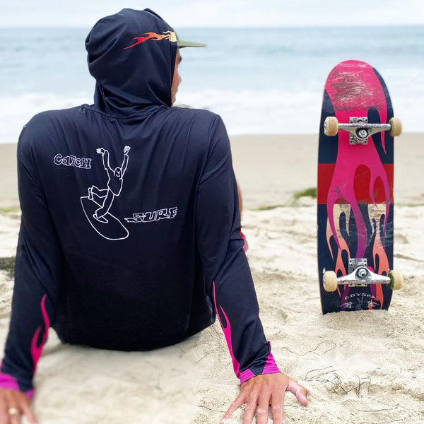 Catch Surf - Koston x Gonz Hooded L / S Shirt - Black Eric Koston x Mark Gonz