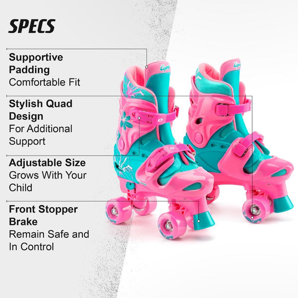 Osprey Quad Skates - 1-4 (33-37) - Flower