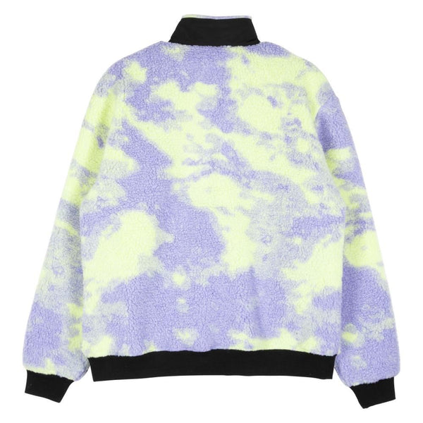 Santa Cruz Womens Jacket Astra Sherpa Fleece - Purple / Yellow Tie Dye - Skatewarehouse.co.uk