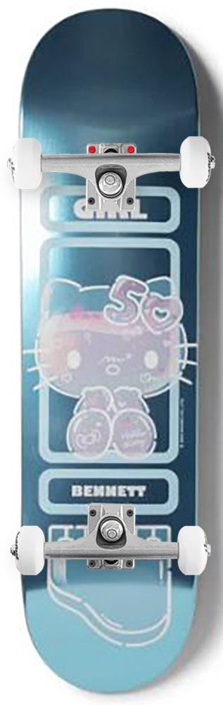 Girl x Hello Kitty Skateboard 50th Anniversary Niels Bennett x Venom Custom Complete Skateboard - 8.25