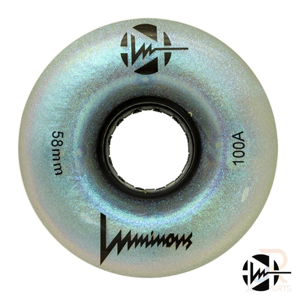 Luminous LED Quad Wheel - Black Pearl - 58mm / 100a (Unit)