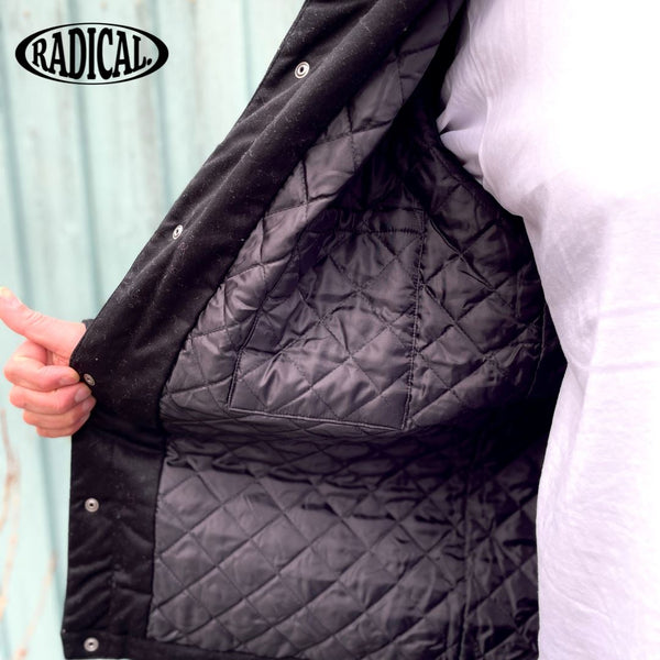 Radical. Oval Logo Canvas jacket - Black - Skatewarehouse.co.uk