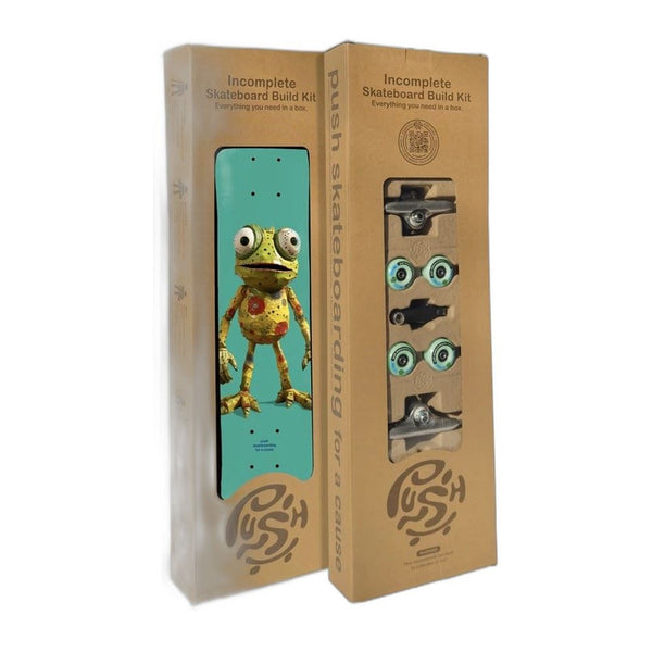 Push Frogster FP Incomplete Teal Skateboard Deck - 7.75