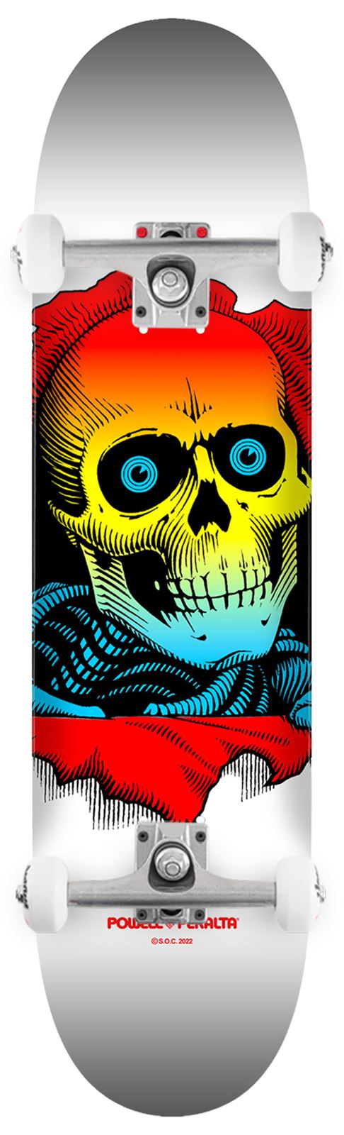 Powell Peralta Ripper • Yellow Fade / White x Venom Custom Complete Skateboard - 8.0