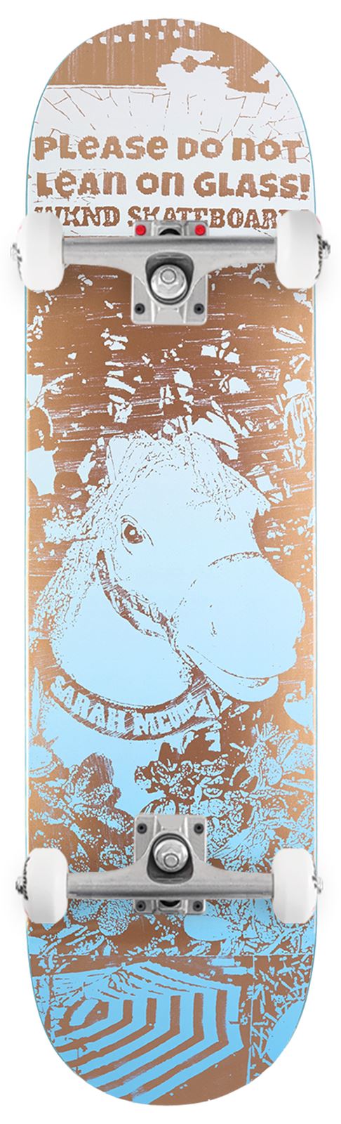 WKND 'Please Do Not Lean On Glass' Sarah Meurle (PS) x Venom Custom Complete Skateboard - 8.25