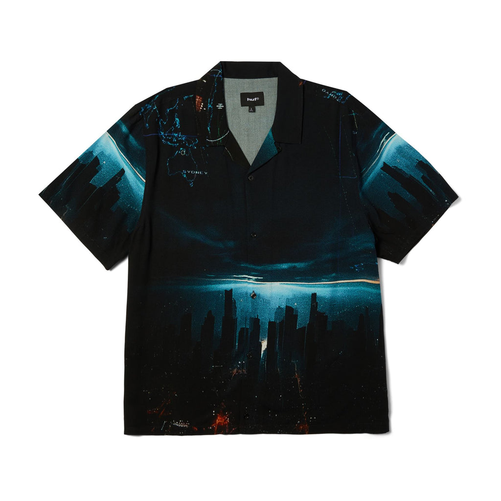 HUF Ground Control Ss Resort Shirt (Black)