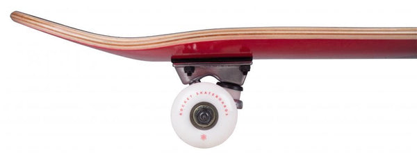 Rocket Skateboard Double Dipped Red Complete Skateboard - 7.5