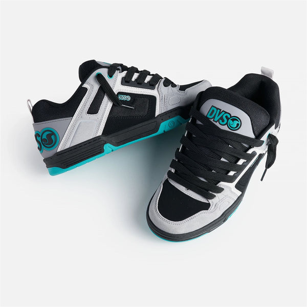 DVS Comanche Skate Shoes Grey Black Teal