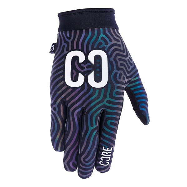 CORE Protection Aero Gloves - NeoChrome *REFLECTIVE* - Skatewarehouse.co.uk