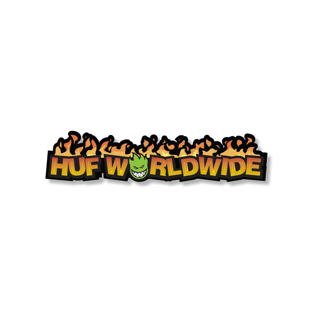 HUF Spitfire In Flames Sticker (Multi) - One Size