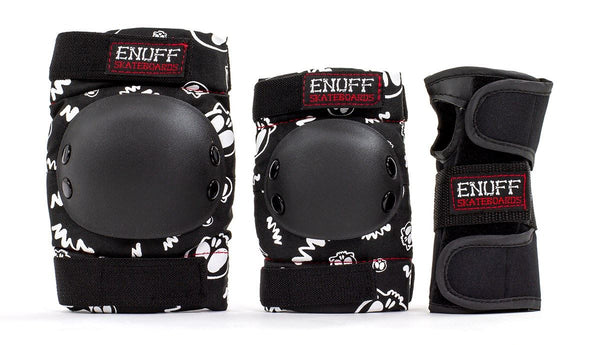 Enuff Skulls Junior Skateboard Ramp Pad Set - Black - Skatewarehouse.co.uk