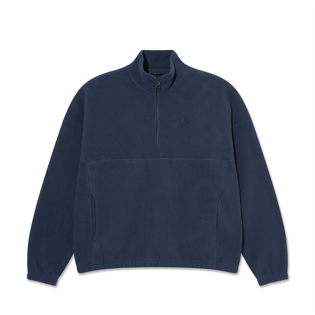 Polar Skate Co Ivan Half Zip Sweatshirt (Grey Blue) Hoodie - M